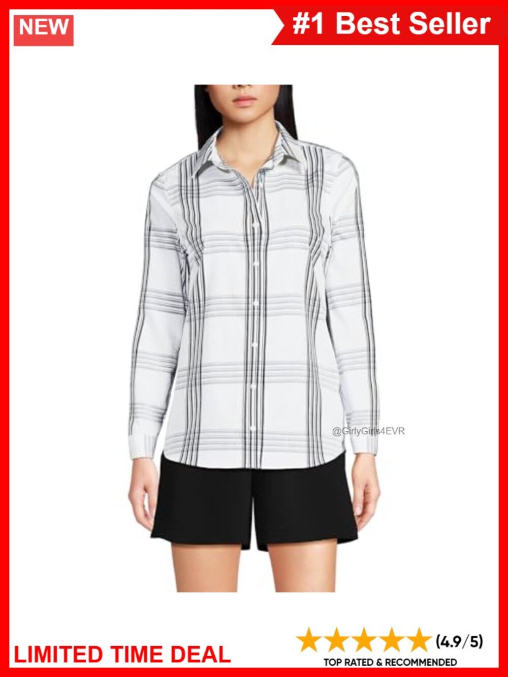 Supima Cotton Button Down Shirt Long Sleeve Wrinkle Resistant